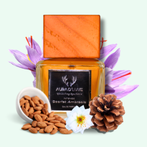 Aura D'Luxe™ Scarlet Ambrosia | EDP Spray for Men & Women | Floral | Amber | Long Lasting